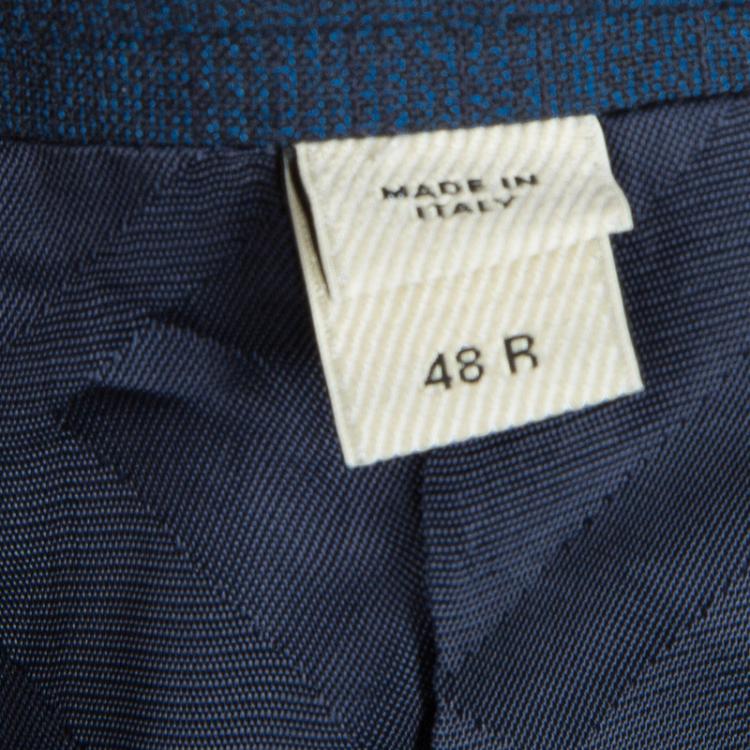 Pre Owned Burberry Blue Regular Fit Tailored Suit M