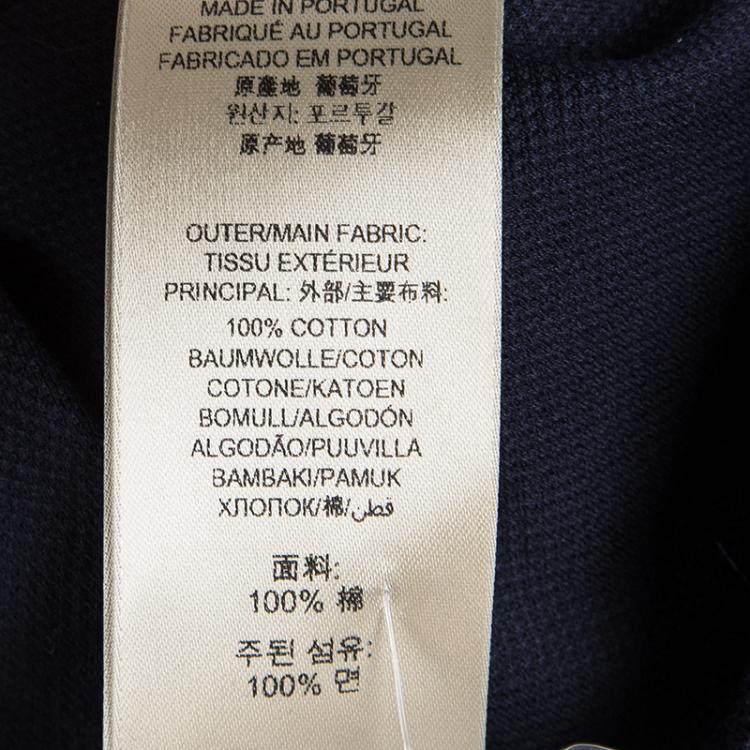 Pre Owned Burberry London Colorblock Honeycomb Knit Polo T-Shirt XS
