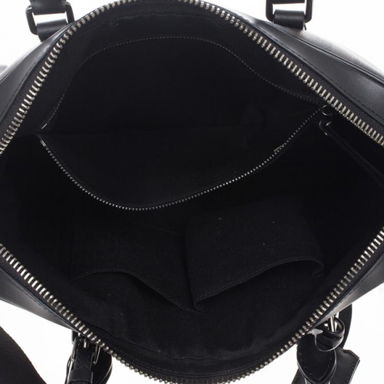 Pre Owned Burberry Smoked Check Newburg Briefcase