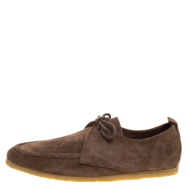Pre Owned Burberry Prorsum Brown Suede Tobias Loafers Size 43