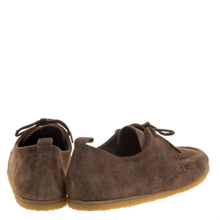 Pre Owned Burberry Prorsum Brown Suede Tobias Loafers Size 43