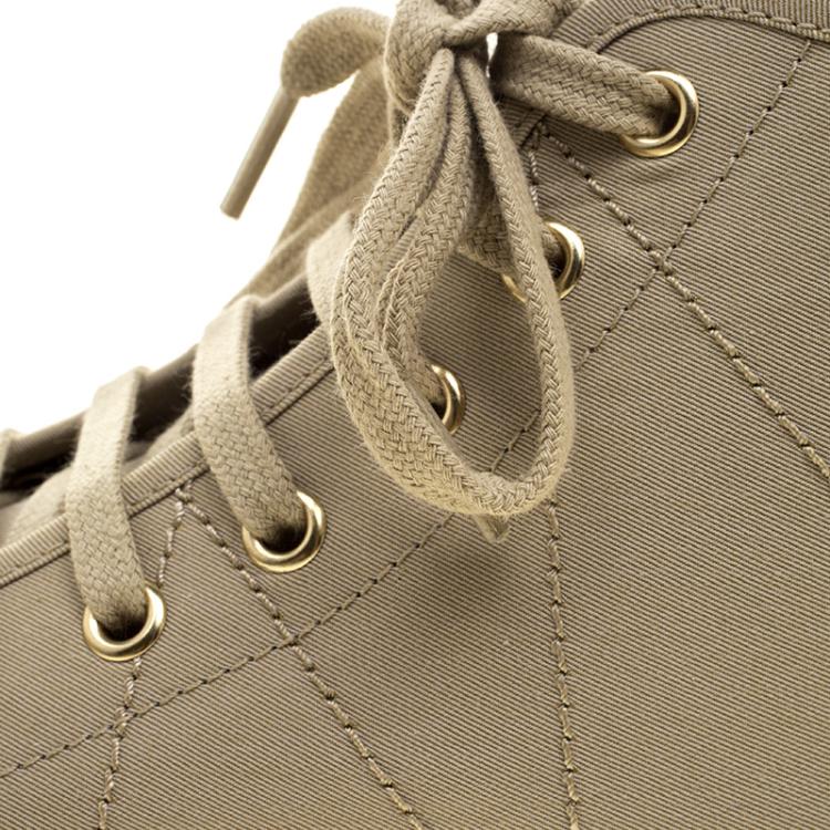 Pre Owned Burberry Beige Canvas Kilbourne High Top Sneakers Size 43