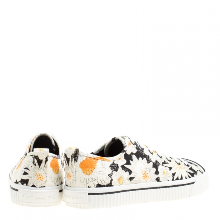 black floral sneakers