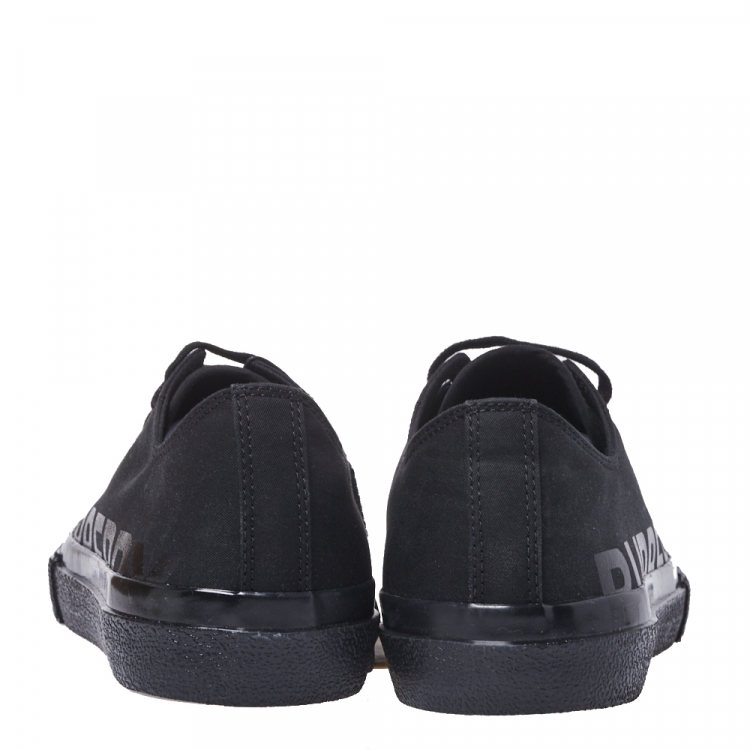 Pre Owned Burberry Black Canvas Larkhall Low Top Sneakers Size 41