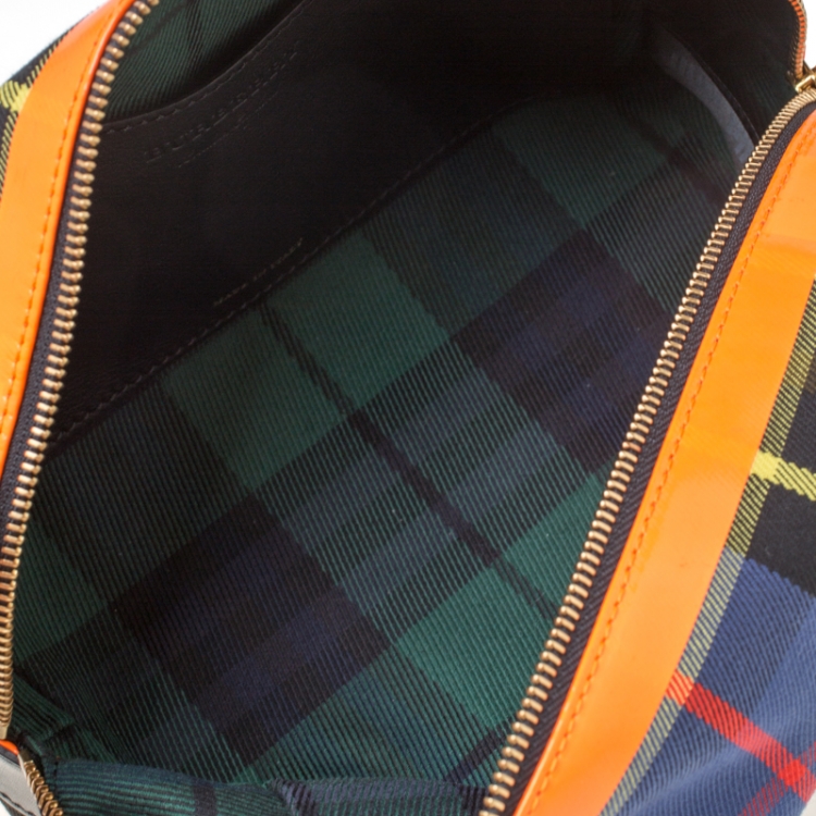 Pre Owned Burberry Multicolor Canvas Washbag Pouch