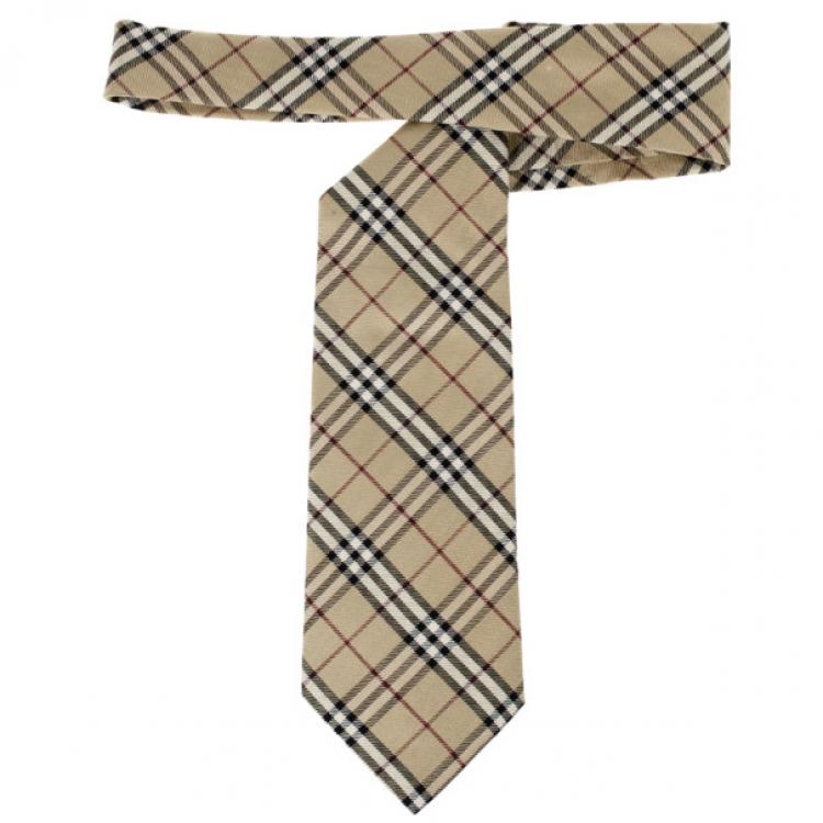 Pre Owned Burberry Novacheck Tie