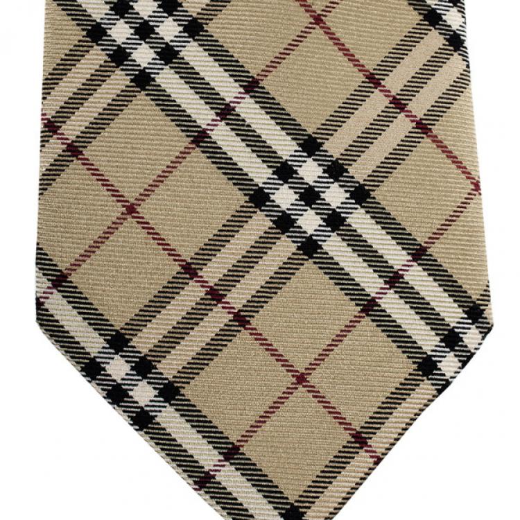 Pre Owned Burberry Novacheck Tie