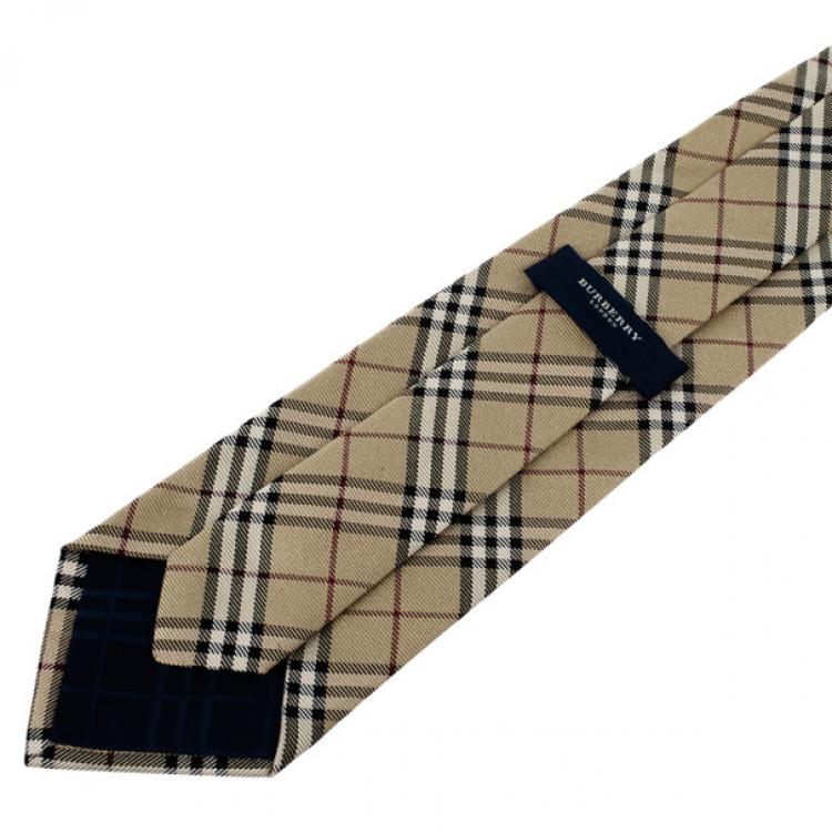 Pre Owned Burberry Novacheck Tie