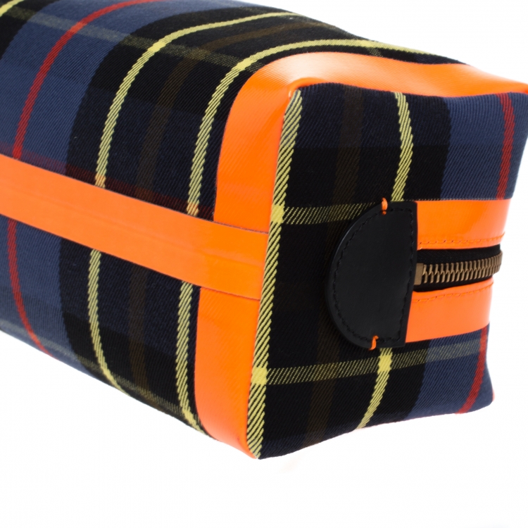 Pre Owned Burberry Multicolor Canvas Washbag Pouch