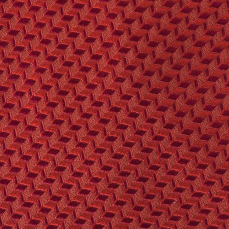 مملوكة مسبقًا Burberry Red Woven Silk Tie
