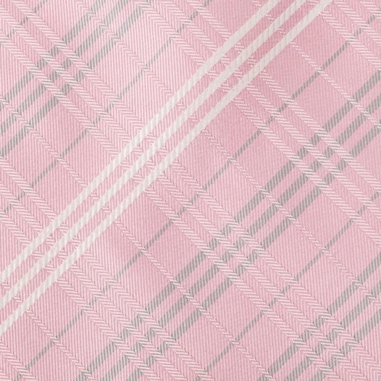 Pre Owned Burberry Pink Novacheck Silk Tie
