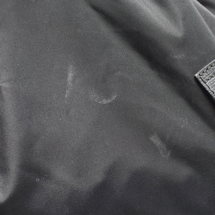 Pre Owned Burberry Black Nylon Drawstring Backpack 
