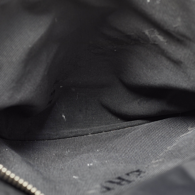 Pre Owned Burberry Black Nylon Drawstring Backpack 