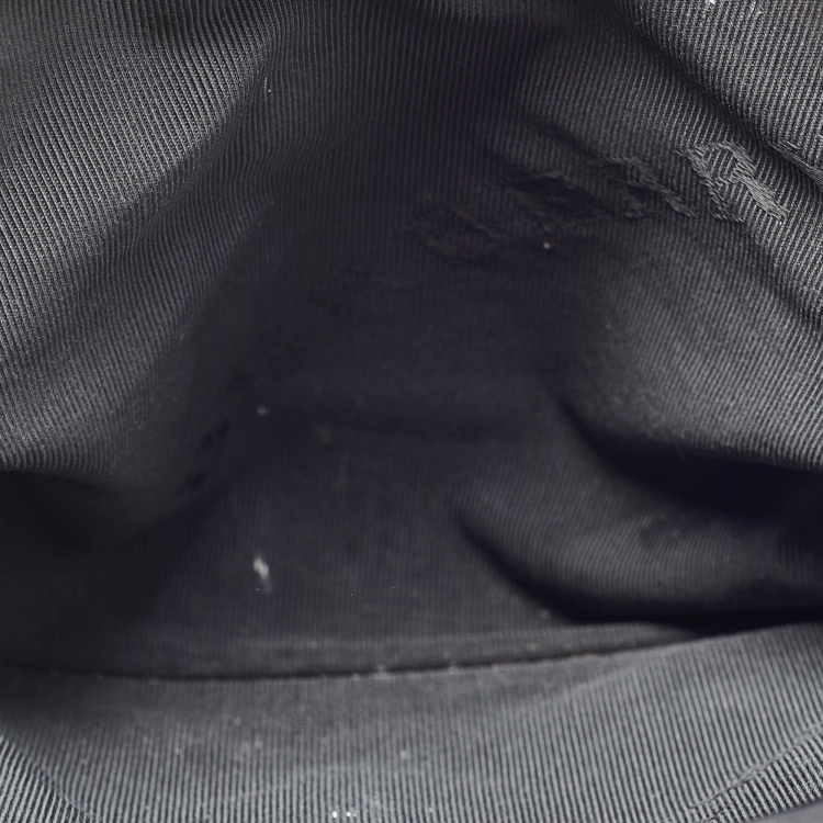 Pre Owned Burberry Black Nylon Drawstring Backpack 
