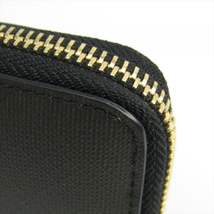 Pre Owned Burberry Chocolate/Black London Check Canvas Zip Around Wallet