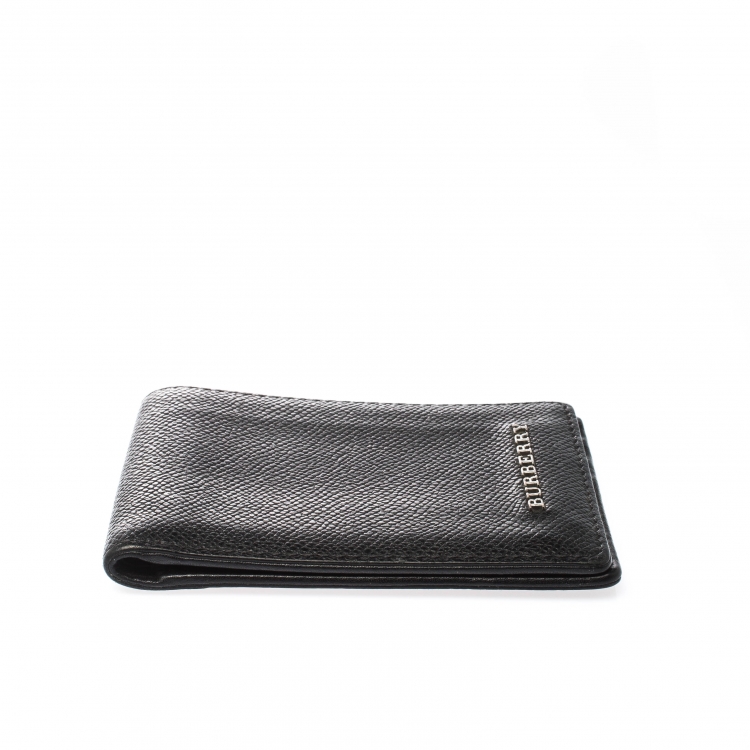 Pre Owned Burberry Black International Bifold Wallet