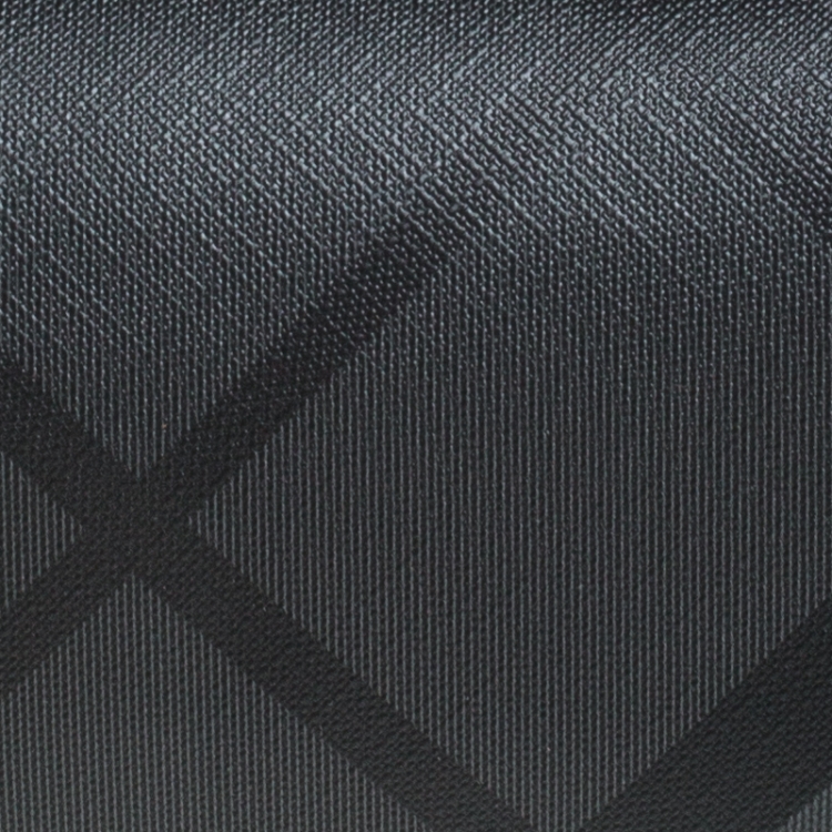 Pre Owned Burberry Charcoal Black London Check Coated Canvas Toiletry Pouch