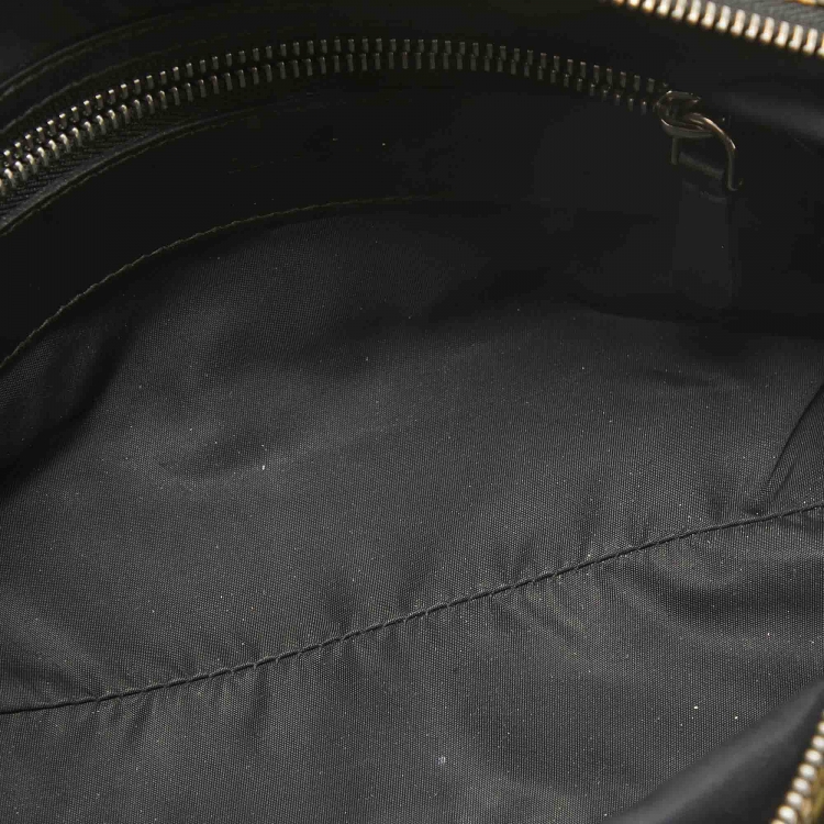 Pre Owned Burberry Black/Multicolor TB Nylon Pouch