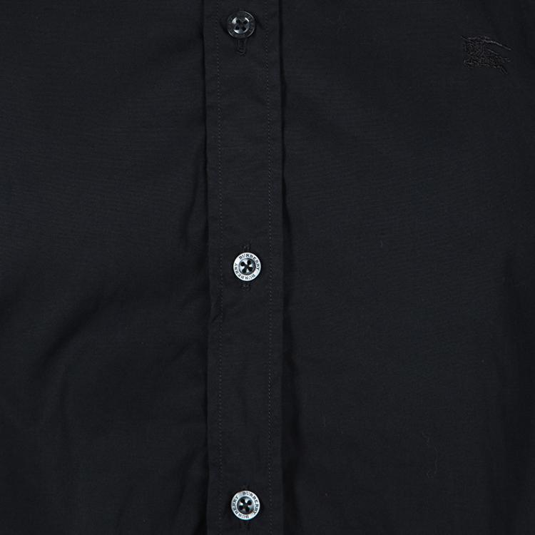 Pre Owned Burberry London Black Long Sleeve Button Front Shirt L