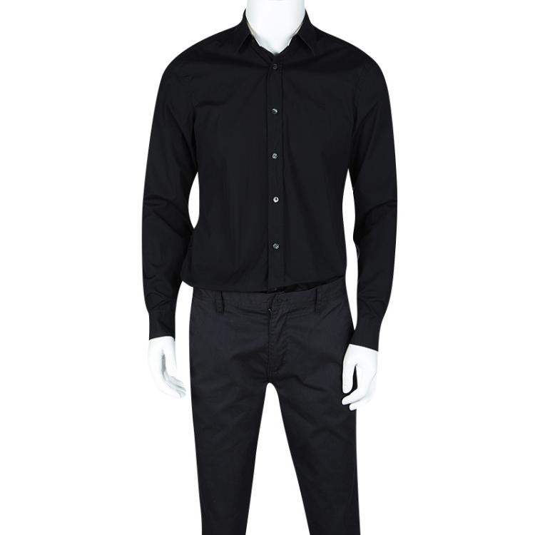 Burberry Brit Black Long Sleeve Button Front Shirt M Burberry | TLC