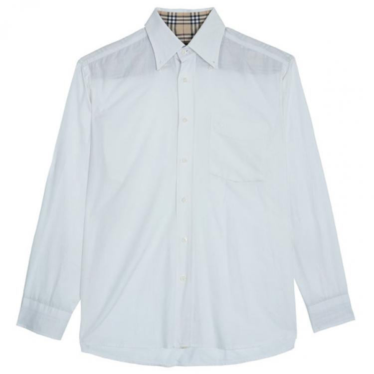 burberry mens white shirt