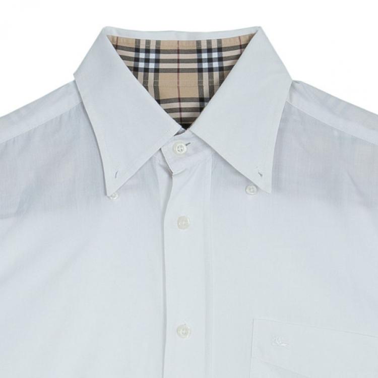 Pre Owned Burberry Men's White Shirt EU41