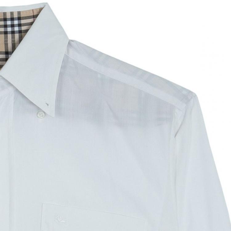 Pre Owned Burberry Men's White Shirt EU41