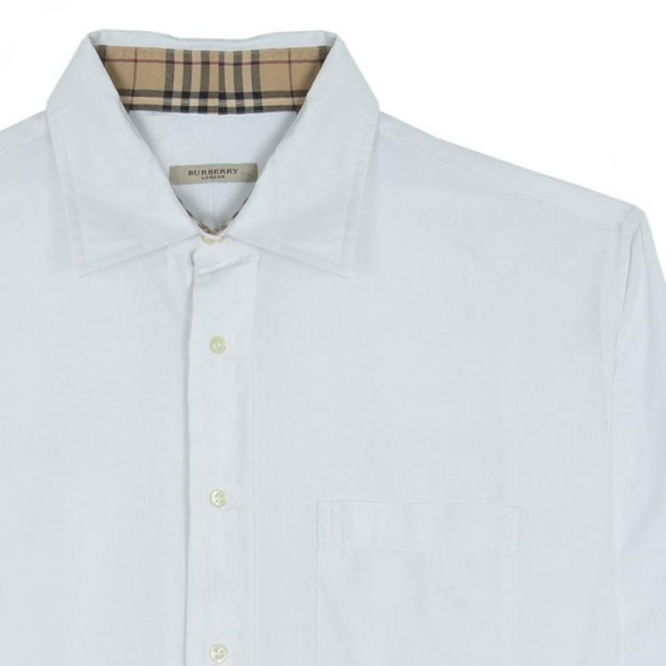 Pre Owned Burberry London Men's White Shirt L