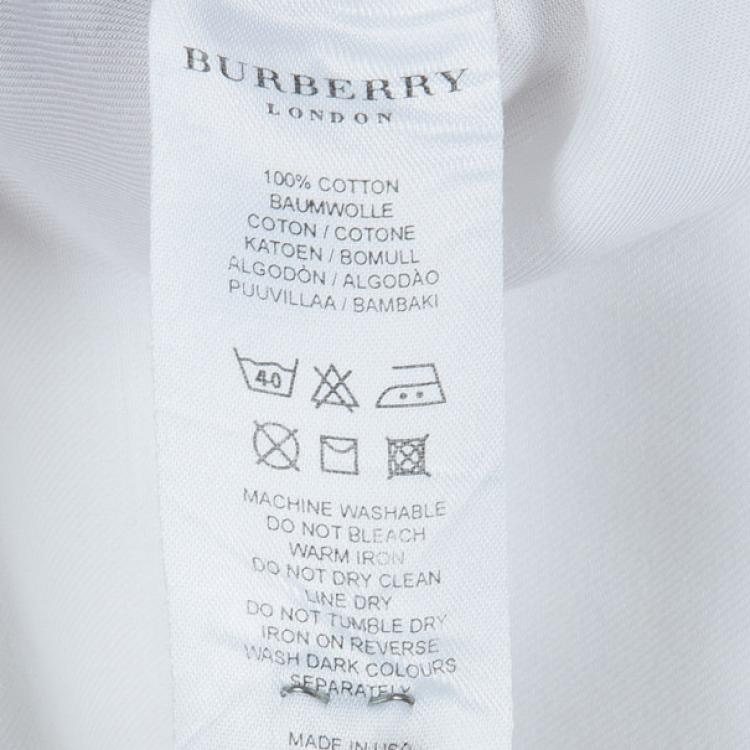 Pre Owned Burberry London Men's White Shirt L