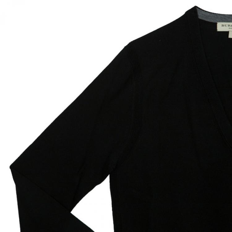 Pre Owned Burberry Men's Knit V-neck Sweater S