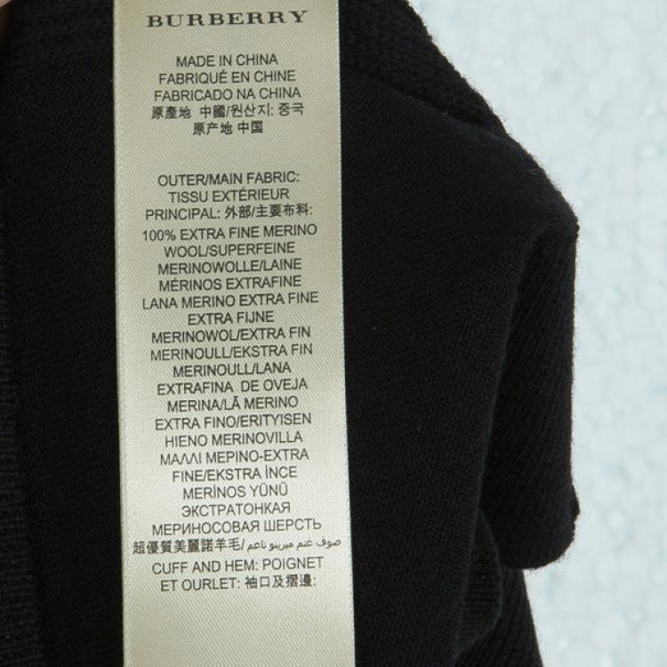 Pre Owned Burberry Men's Knit V-neck Sweater S