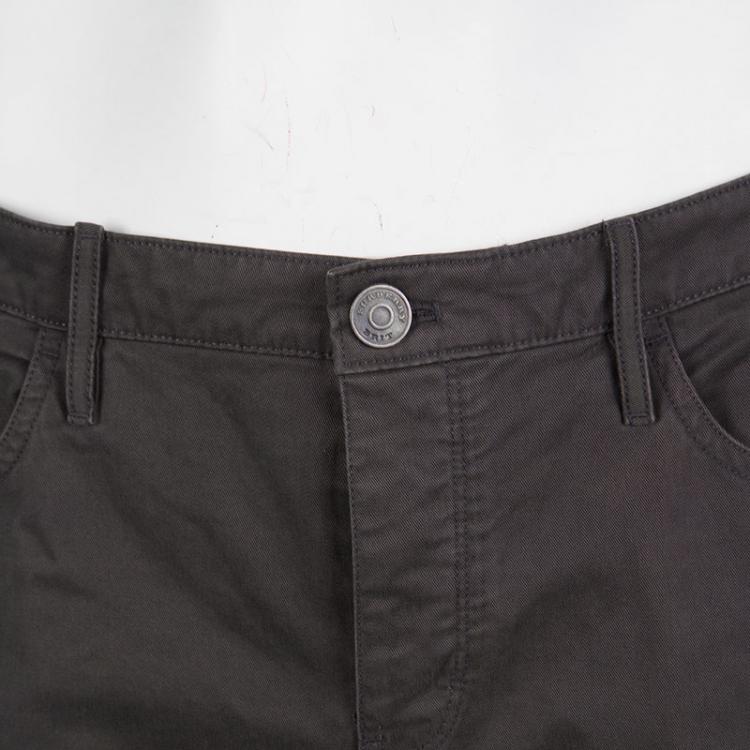 Pre Owned Burberry Brit Grey Cotton Regular Fit Trousers XXL