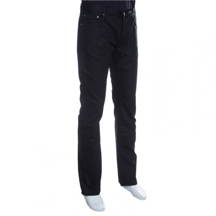 Pre Owned Burberry London Black Regular Fit Steadman Jeans L
