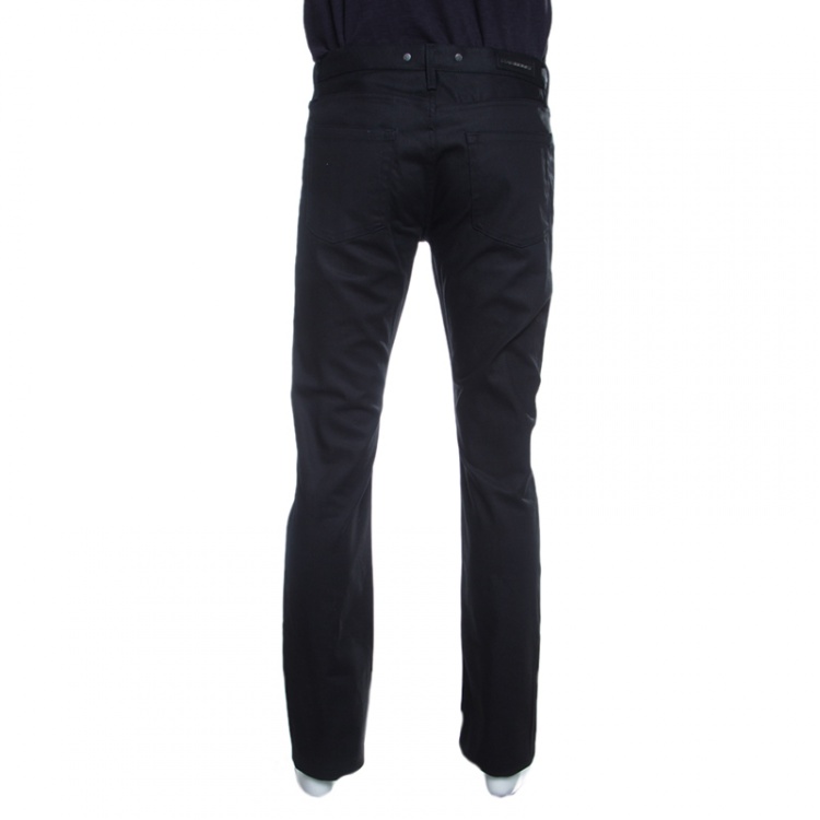 Pre Owned Burberry London Black Regular Fit Steadman Jeans L