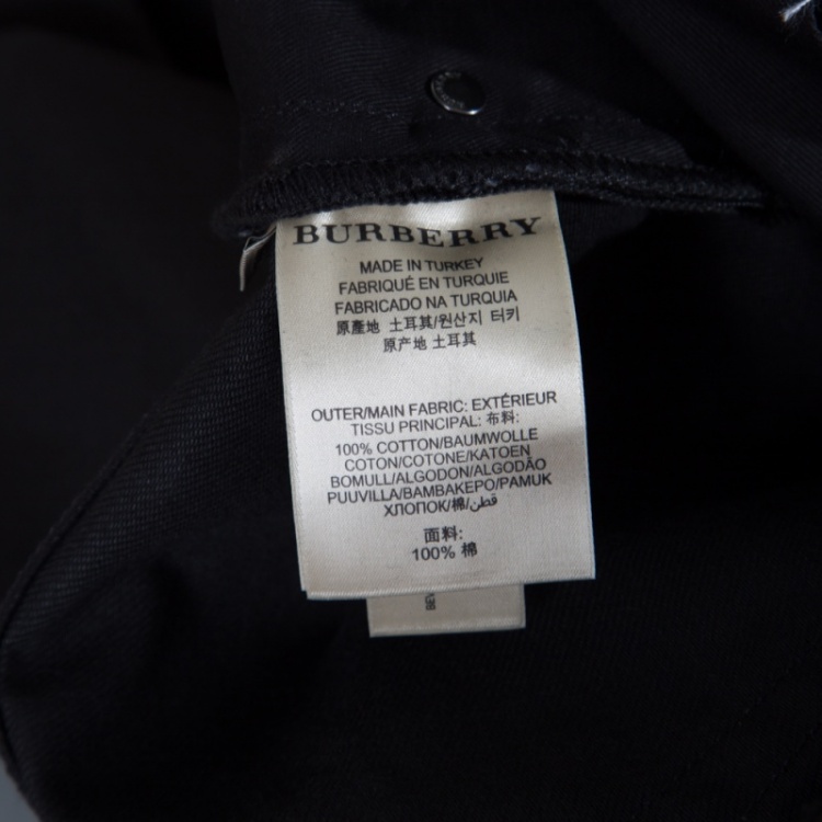 Pre Owned Burberry London Black Regular Fit Steadman Jeans L