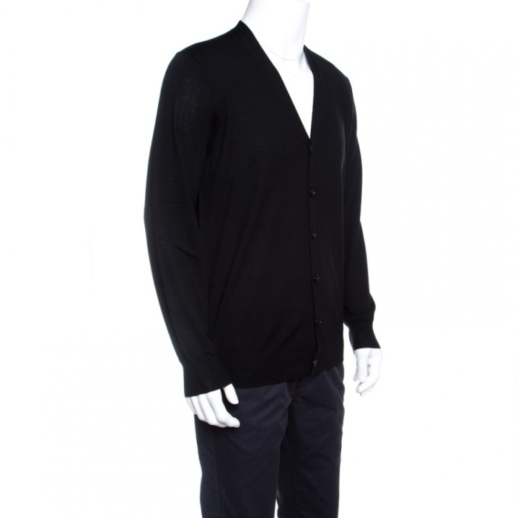 burberry merino wool cardigan