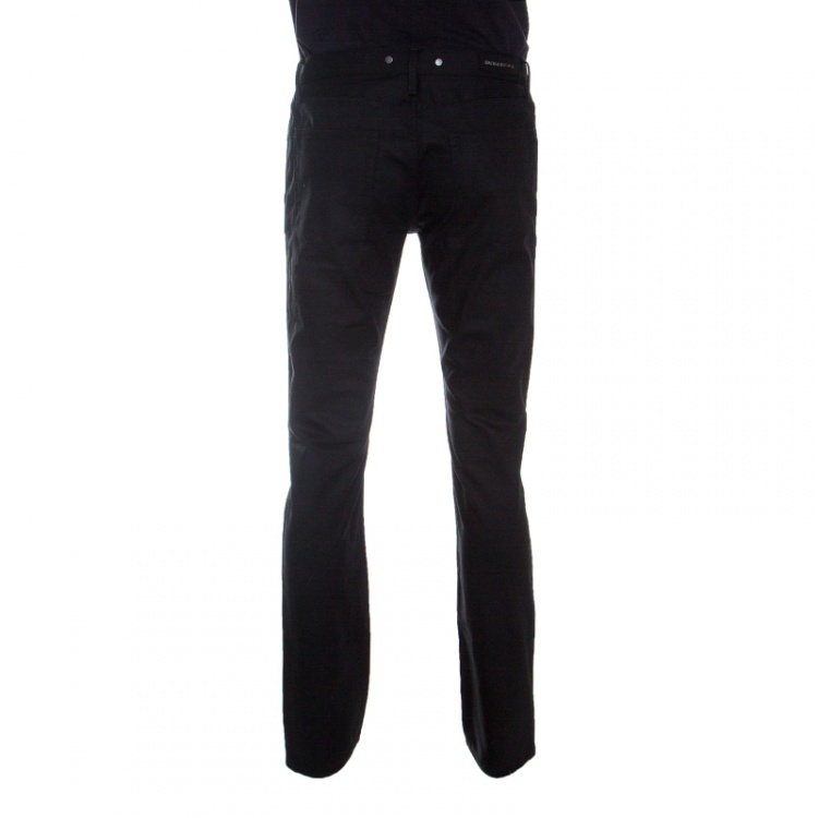 Pre Owned Burberry London Black Regular Fit Steadman Jeans L
