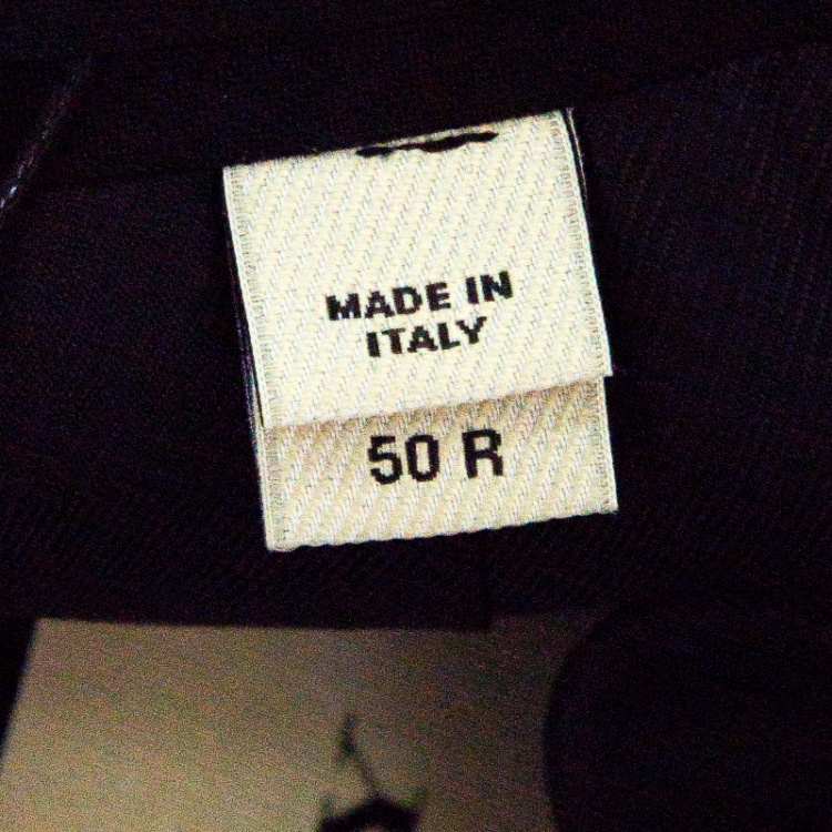 Pre Owned Burberry London Black Wool Tailored Suit L