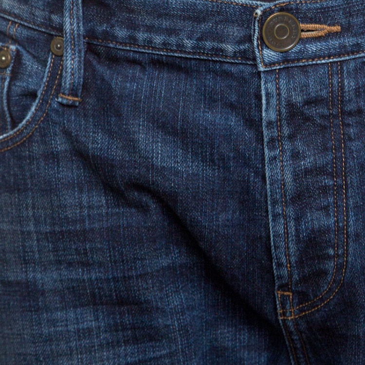 مملوكة مسبقًا Burberry Brit Indigo Faded Effect Denim Slim Fit Steadman Jeans XL