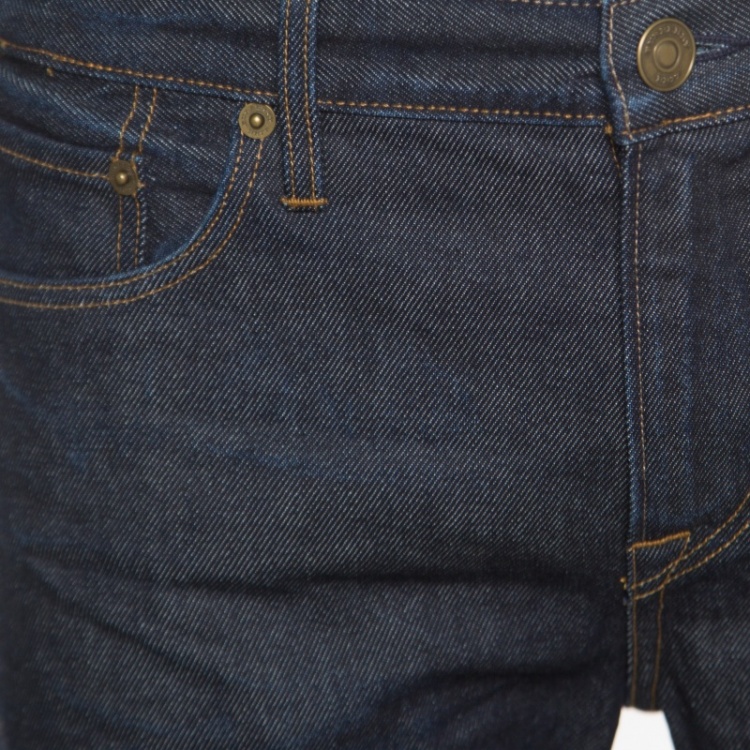 Pre Owned Burberry Brit Indigo Dark Wash Denim Slim Fit Jeans M