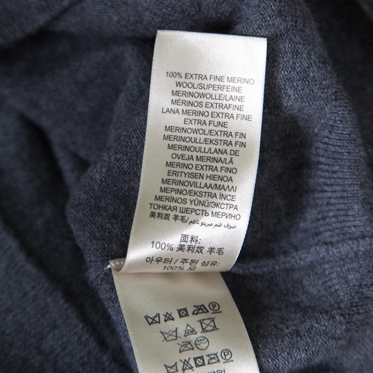 مملوكة مسبقًا Burberry Brit Grey Merino Wool Novacheck Shoulder Detail Sweater M