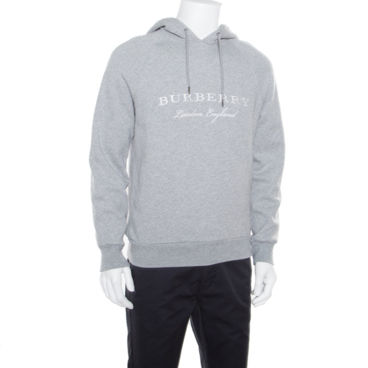 Burberry Grey Embroidered Sweatshirt S Burberry | TLC