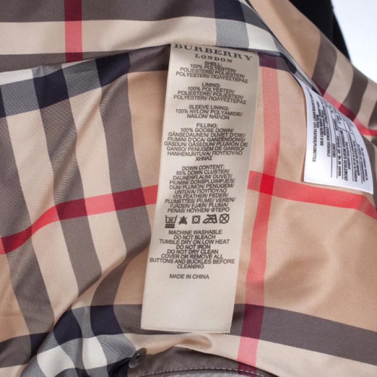 Pre Owned Burberry Puffer Jacket XS