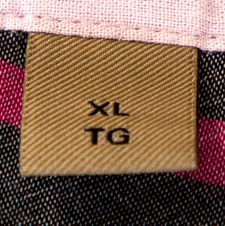Pre Owned Burberry Pink Cotton Exploded Check Button Front Shirt XL