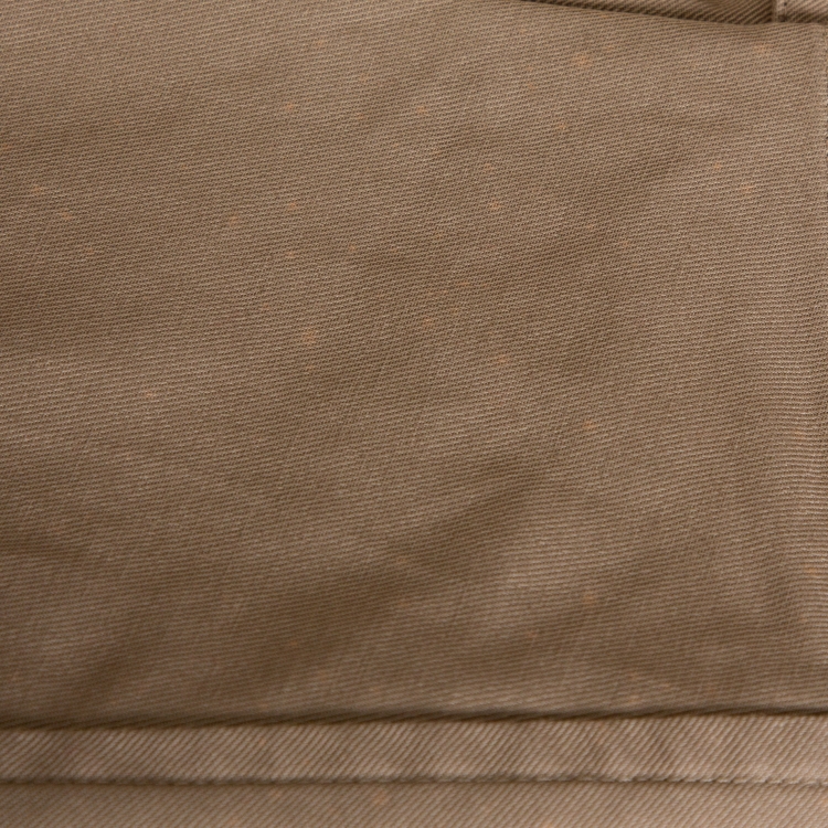 Pre Owned Burberry Beige Cotton Double Breasted Toggle Duffle Coat S