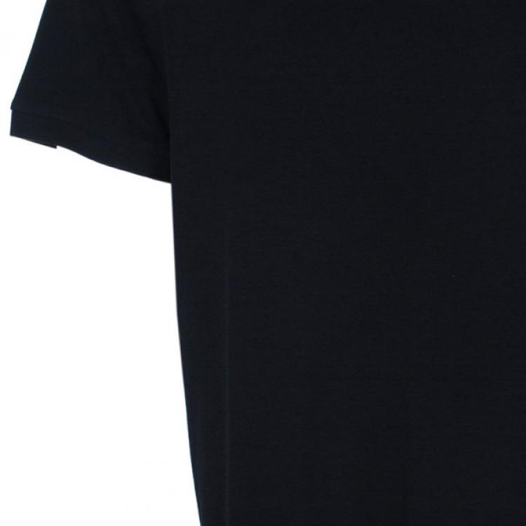 Pre Owned Burberry Men’s Black Novacheck Collar Polo Shirt XL