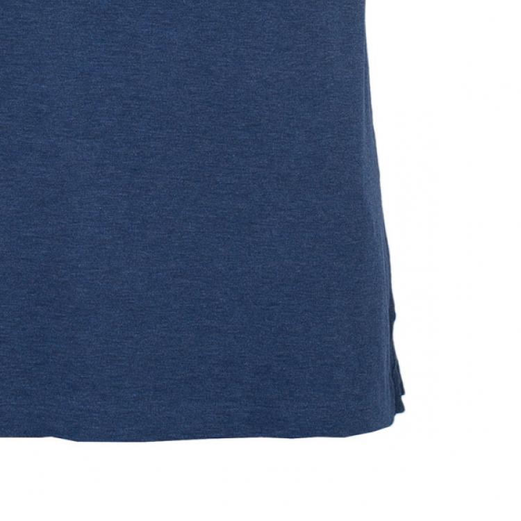 Pre Owned Burberry Men’s Blue Novacheck Collar Polo Shirt XL