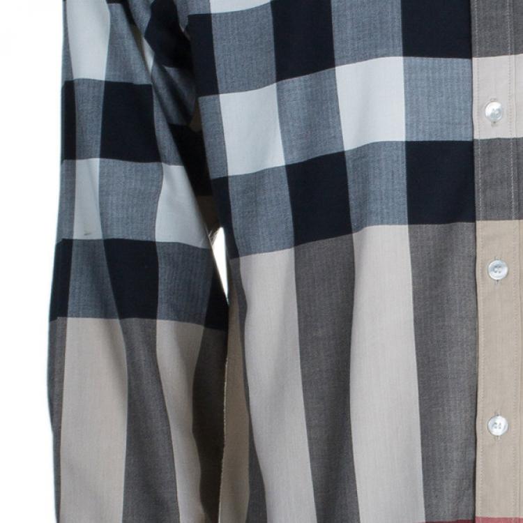 Pre Owned Burberry Novacheck Button Down Men's Shirt L