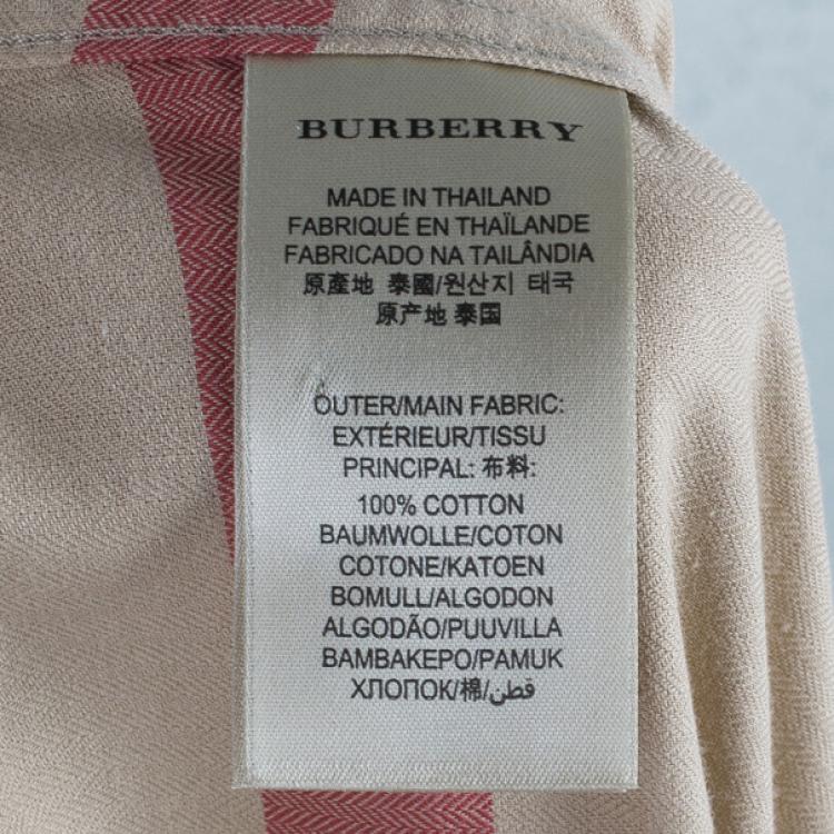 Pre Owned Burberry Novacheck Button Down Men's Shirt L