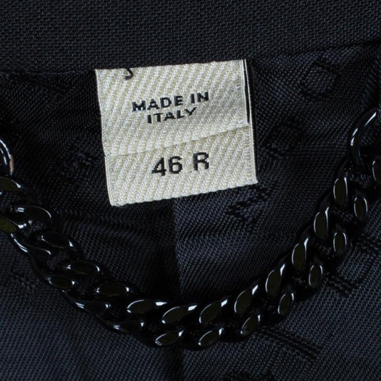 Pre Owned Burberry Tailored Fit Black Men's Suit EU46